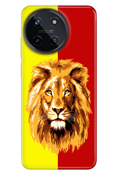 realme 11 4G Uyumlu Kılıf Resimli Baskılı Nano Silikon Sarı Kırmızı Parçalı A...