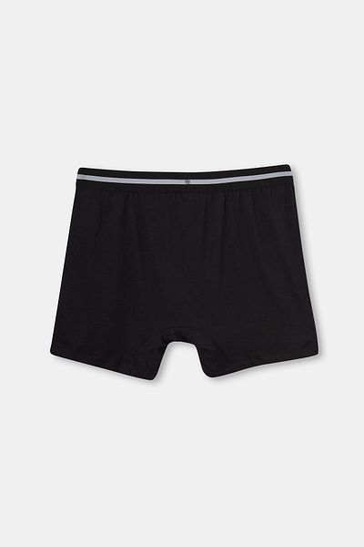 Dagi Schwarzer Modal-Boxershorts mit langen Beinen