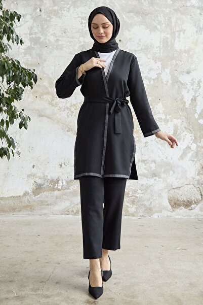 InStyle Набір для вишивання кімоно з візерунком чорний