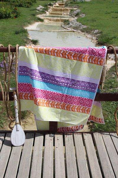 Baveno 100% Cotton Outlet 90x180 cm Σετ Πετσέτες θαλάσσης με μοτίβο