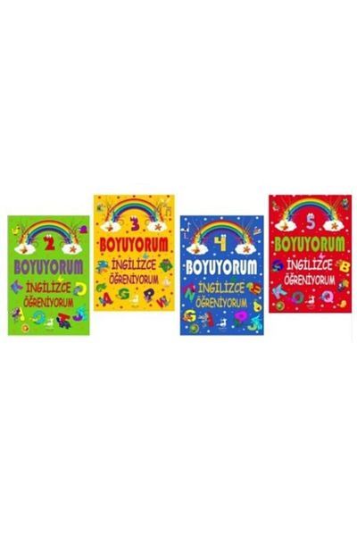 Olimpos Yayınları I'm Painting I'm Learning English 1stSet (4 Books)