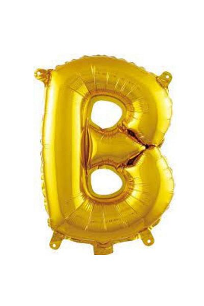 parti sürprizi Gold Color Letter B 16'' Foil Balloon 1 Piece