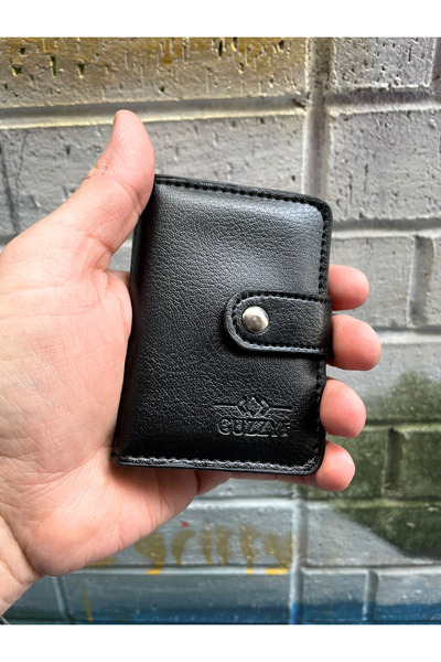 GUZZYLife Suport pentru carduri de credit din piele vegană unisex - Capacitat...