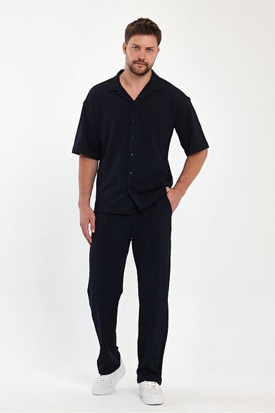 Quik-max Set pantaloni cămașă, în formă largi