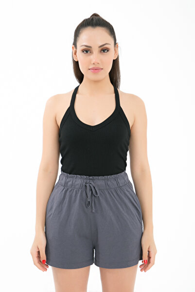 Comm-Ci Misty Темно-сірі зручні шорти з кишенями