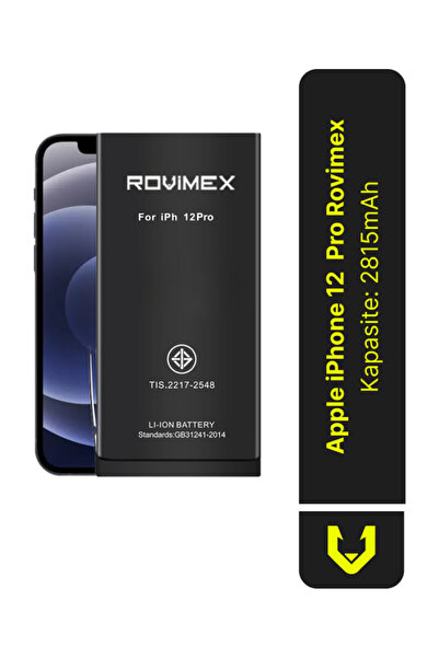 Rovimex Apple iPhone 12 Pro Batarya Pil - 2815 mAh