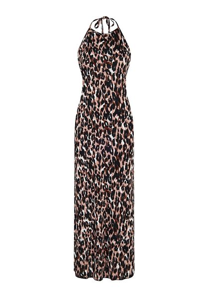 AQUELLA Φόρεμα Halter - Leopard Print