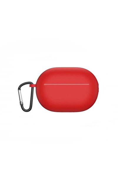 Gpack Beats Studio Buds Kılıf Model Uyumlu Mat Silikon Soft Kancalı SF7 Kırmızı