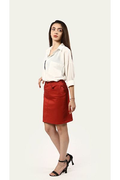 khaos Bengali Skirt (Red)
