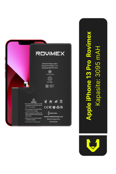 Rovimex Apple Iphone 13 Pro Batarya Pil - 3095 Mah