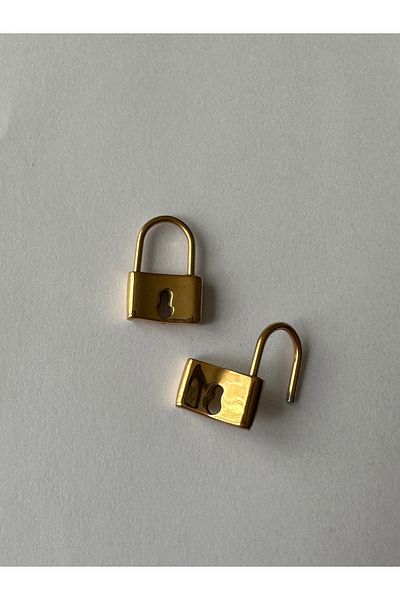 Amor Center 316L Model Lock Steel Piercing Earrings