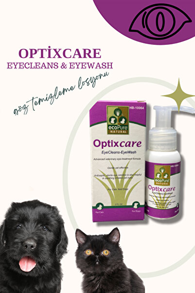 Ecopure optixcare Kedi ve Köpekler için Göz Temizleme Solusyonu 2 Oz