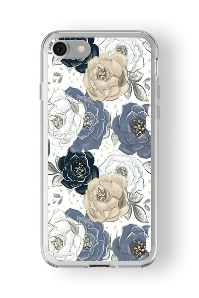 Space Star iPhone 6 Plus ve 6s Plus Uyumlu Renkli Güller Tasarım Baskılı Şeff...