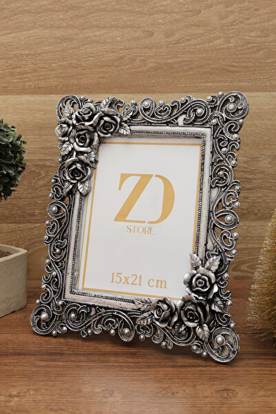 Aksesuar ZD Store 15x21 إطار صور فاخر بنمط وردي