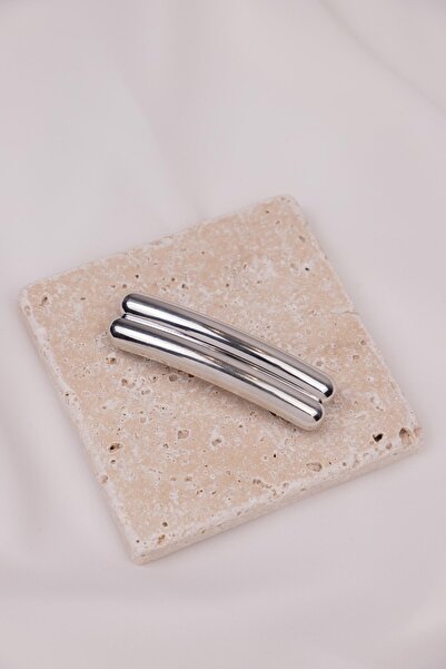 Sacha Accessories Double Row Silver Clip Buckle