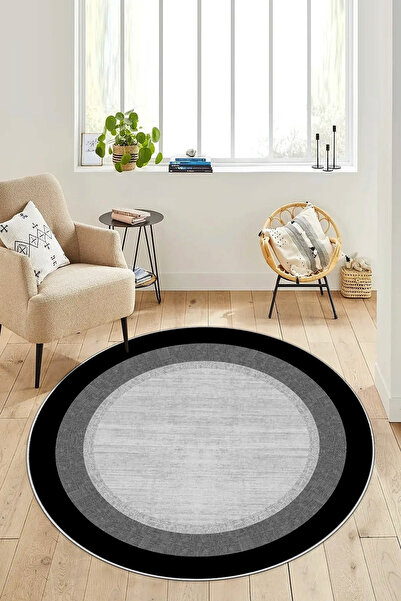 Halise Home Kaymaz Tabanlı Yıkanabilir Baskılı Halı Yolluk