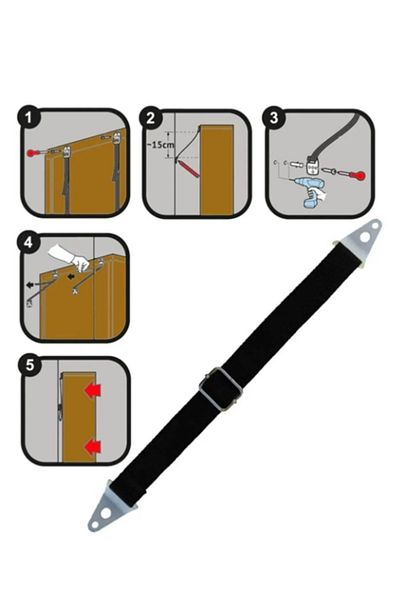 mc.pierobaby Metal Screw Furniture Fixing Belt - Baby and Child Protector, Earthquake Suicide 2 Pieces