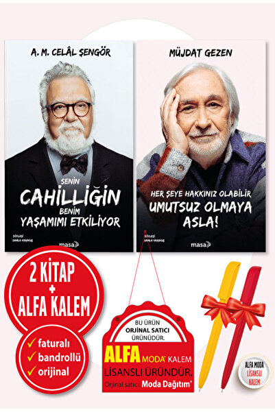Masa Kitap Senin Cahilliğin Celal Şengör Her Şeye Hakkınız Umutsuz Olmaya Asla! Müjdat Gezen Masa Kitap 2li Set