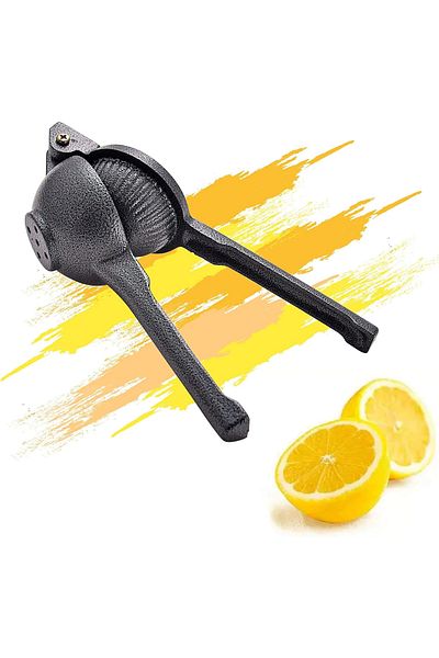 Factorial Black Cast Citrus Lemon Juicer Luxury Large Size Multi-Purpose Squeezer Stainless Kitchen Utensils