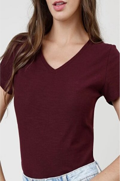 chulfa mânecă scurtă cu decolteu în V complet din lycra badi