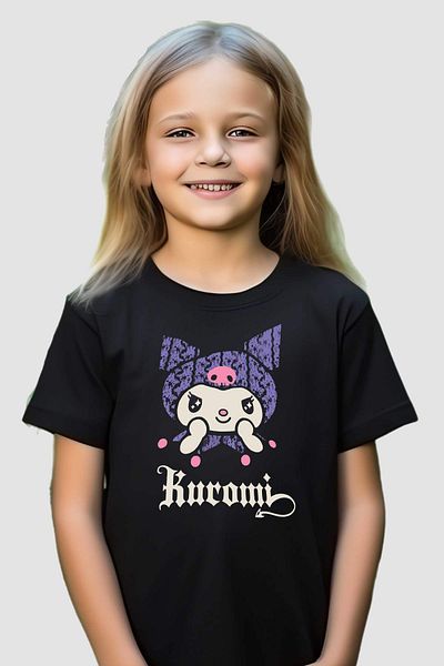 Alfa Tshirt Kuromi Cute Black T-Shirt
