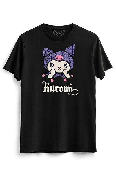 Alfa Tshirt Kuromi Cute Black T-Shirt