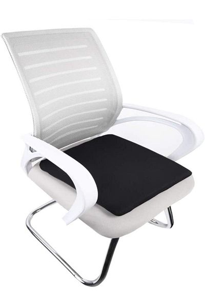 St Morritz Orthopedic Sitting Cushion - 100% Visco Black Claret Red Gray