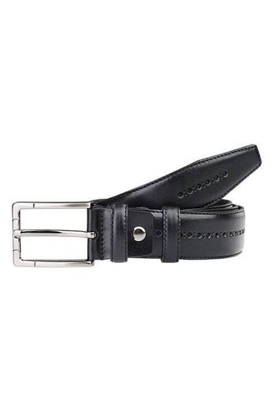 Deriza Ανδρική δερμάτινη ζώνη Sterio Black