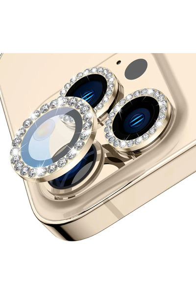 Solid iPhone 12ProMax Taşlı Lens Koruma