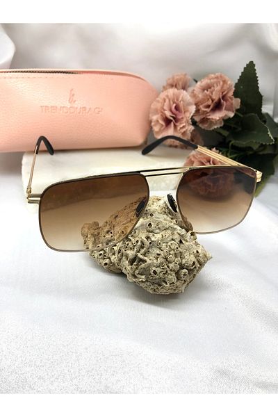 Di Caprio Gamo Rectangle Brown Women's Sunglasses