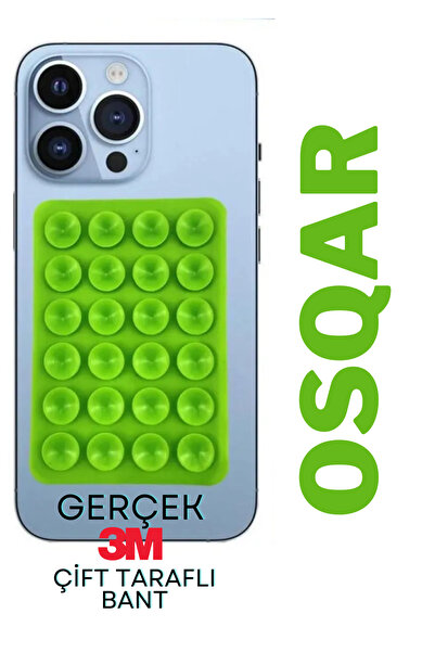 Osqar Telefon Tutucu Ahtapot Vantuz Gerçek 3m Yapışkanlı Yeşil