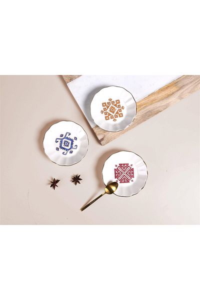 ASTERA Porland Arabesque - Set of 6 11cm Tea Plates