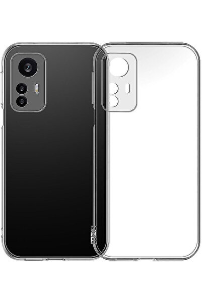 CEPSTOK Xiaomi Redmi Note 12S Kılıf Şeffaf Kamera Korumalı Esnek Yumuşak Silikon
