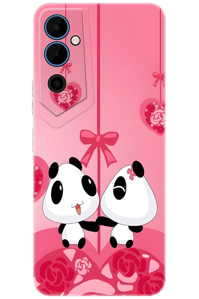 TECNO Pova Neo 2 (LG6N) Uyumlu Kılıf Desen Baskılı Silikon Sevimli Pandalar S...