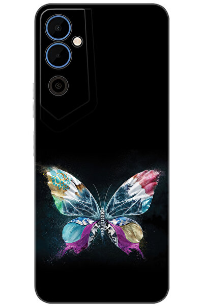 TECNO Pova Neo 2 (LG6N) Uyumlu Kılıf Desen Baskılı Silikon Kelebek Resim Stk:...