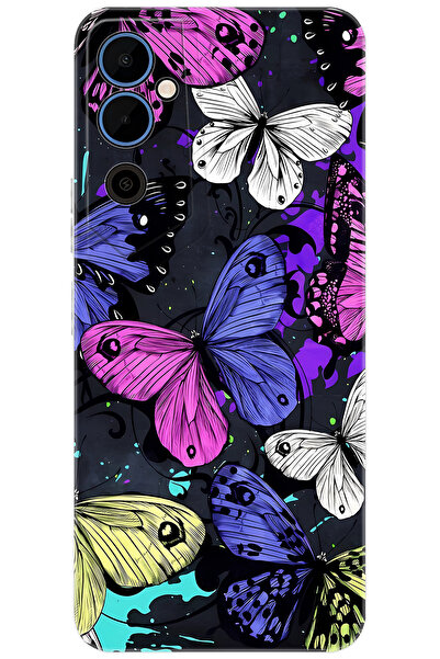 Pova Neo 2 (LG6N) Compatible Sheath Pattern Printed Silicone Heart Making Butterfly Stock:651 Cp-exphasyn