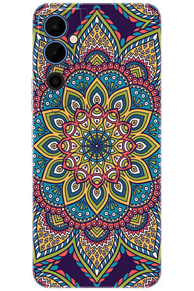 TECNO Pova Neo 2 (LG6N) Uyumlu Kılıf Desen Baskılı Silikon Mandala Vektör Tas...