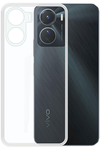 CEPSTOK Vivo Y16 Kılıf Şeffaf Kamera Korumalı Esnek Yumuşak Silikon