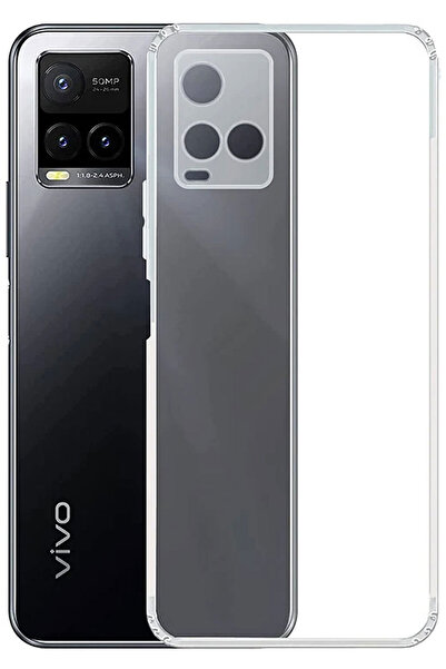 CEPSTOK Vivo Y21 Kılıf Şeffaf Kamera Korumalı Esnek Yumuşak Silikon
