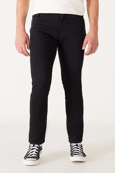 WRANGLER W12S Texas Slim Slim Men's Black Jean Pants - W12S016100