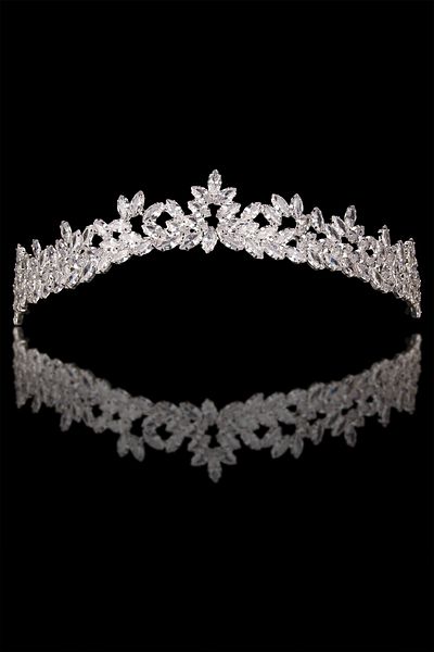 Hayalperest boncuk Bright Zircon Bridal Crown for a Shiny Look Special Wedding Henna Crown for Women