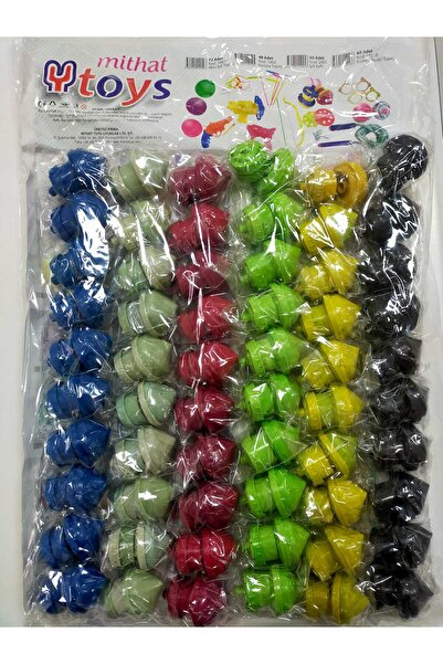 Merve Plastik Basmalı Topaç Oyuncak 60 adet