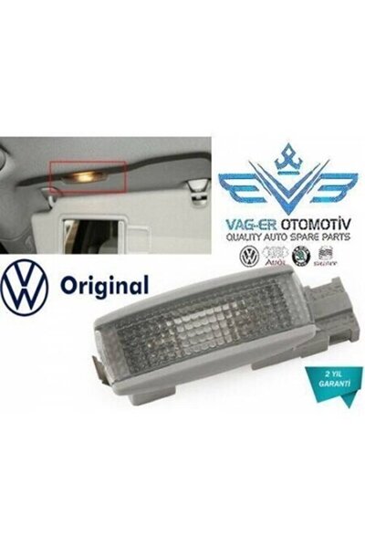 Genel Markalar VW PASSAT B5 1997-2000 GRİ GÜNEŞLİK MAKYAJ LAMBASI SOL 3B0947109