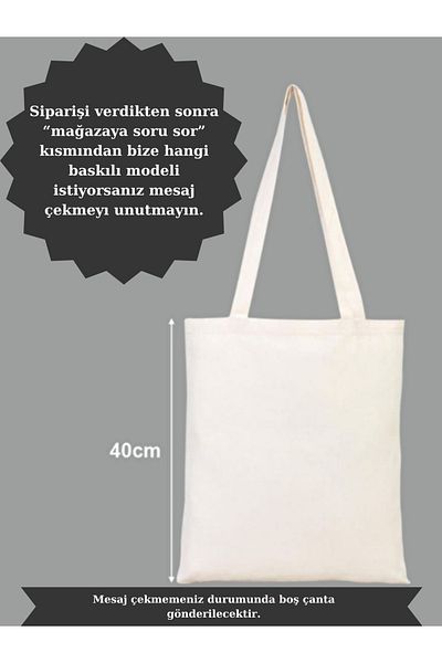 Cemira 10 bucăți de geantă din pânză cu design imprimat, geantă tote