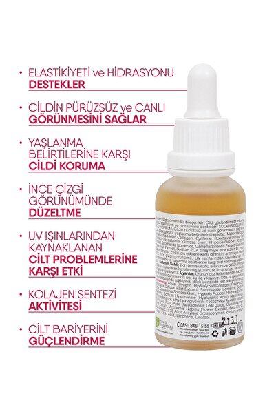 SOLARIS Kolajen Cilt Bakım Serumu+ Hyaluronic Acid Cilt Bakım Serumu+ c Vitamin Cilt Bakım Serumu