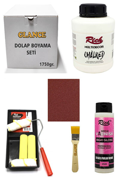 GLANCE Rich Dolap Boyama Seti Multi Decor Chalked 1750 GR Kardelen Hıgh Gloss...