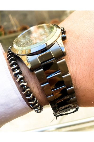 Reward Steel 3 ATM waterproof Men's wrist watch with bracelet gift