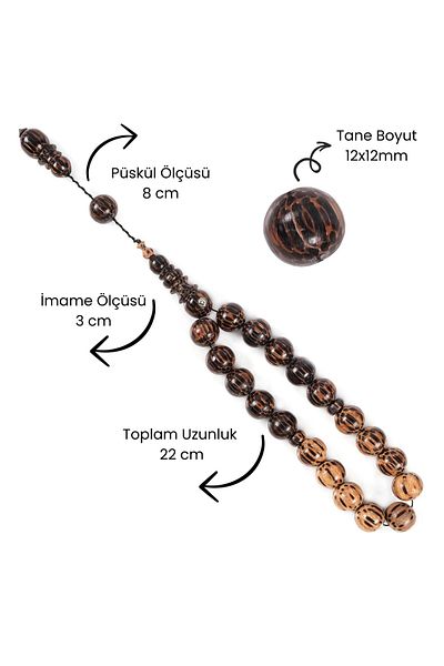 TESBİHCİBABA Efe Rosary from Tropical Wild Palm Tree