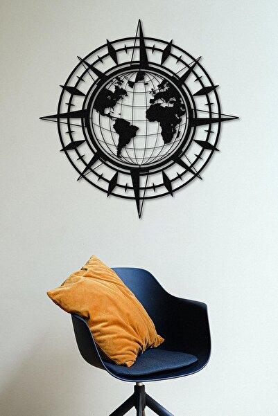 Doreline Doreart World Metal Duvar Tablosu, Ev Ofis Duvar Panosu