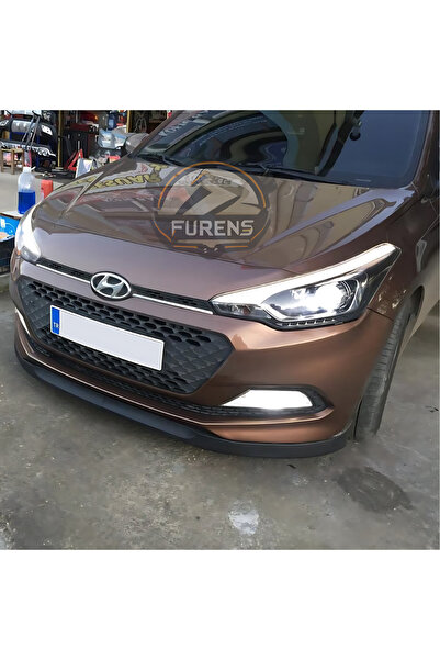 SHOOPLAA Hyundai İ20 2014-2017 Uyumlu H lip Esnek Ön Lip 2 Parça Karlık Ön Ek...